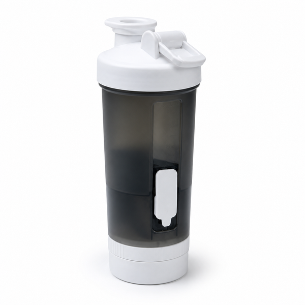 4-in-1 Pet Travel Water Bottle with Food Storage & Waste Bag Dispenser
