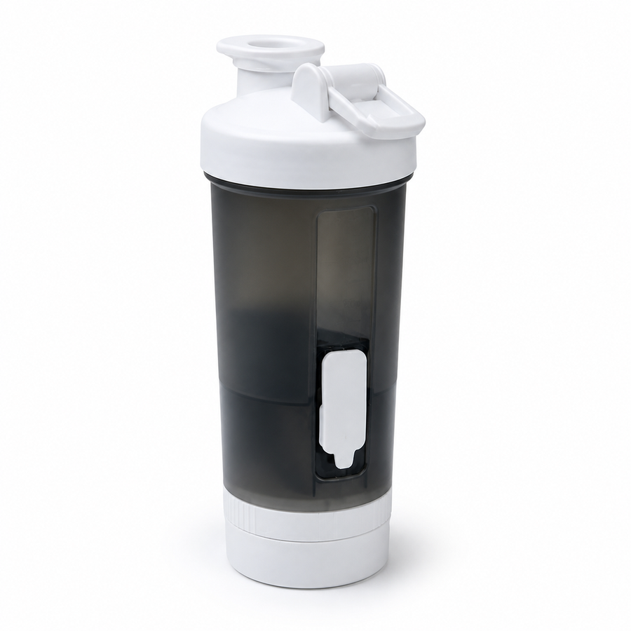 4-in-1 pet travel bottle on white background