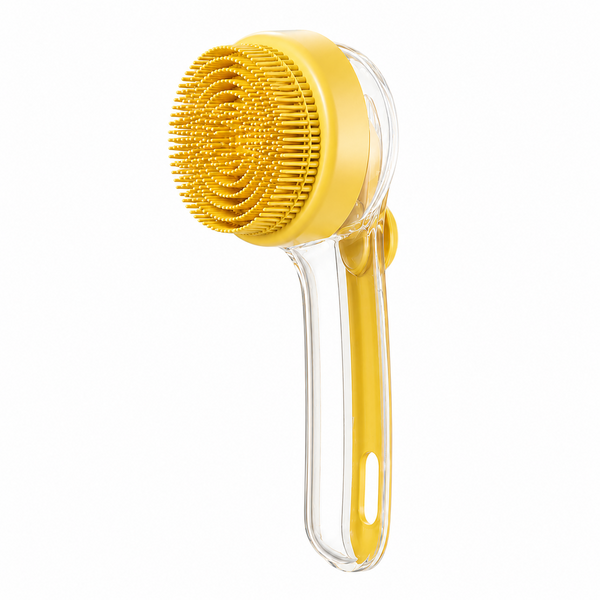 Dog Bath Brush with Soap Dispenser