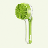 Green dog bath brush product image