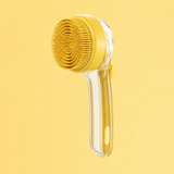 Yellow dog bath brush product image