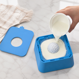 Preparing a DIY frozen yogurt treat in the dog licking toy